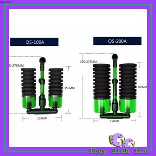 Lọc Vi Sinh QS 100A/200A - Tối Ưu Cho Bể Tép