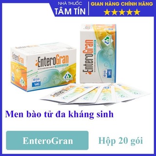[CHÍNH HÃNG ] EnteroGran Men bào tử đa kháng sinh Hôp 20 gói