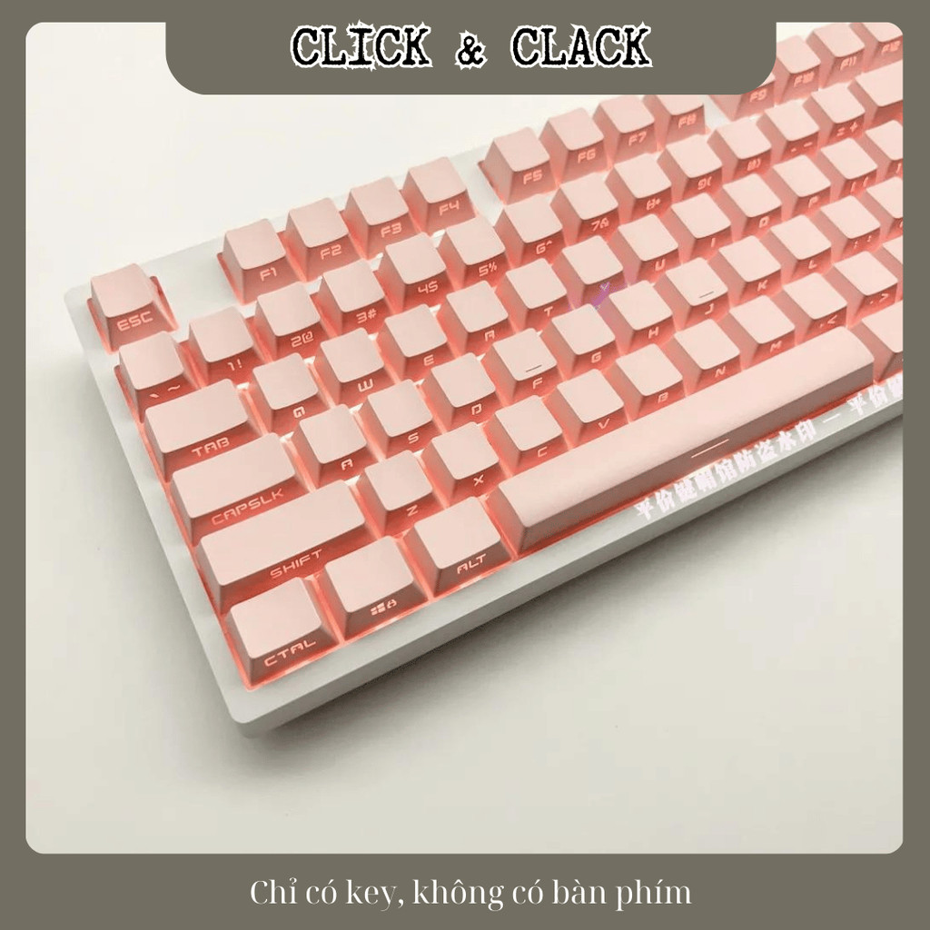 Keycap xuyên led mạch xuôi sideprint - OEM Profile ABS doubleshot - 131 Phím hỗ trợ nhiều layout | BigBuy360 - bigbuy360.vn
