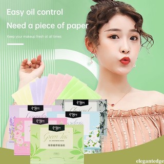 [Elegantedge] Giấy thấm dầu thơm trà xanh Giấy thấm khô mặt Giấy thấm dầu có thể tháo rời