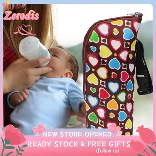 Zerodis Túi giữ lạnh bình sữa Điều dưỡng Sữa nước Cách nhiệt Bảo quản Giữ nhiệt Thích hợp cho 350 ml