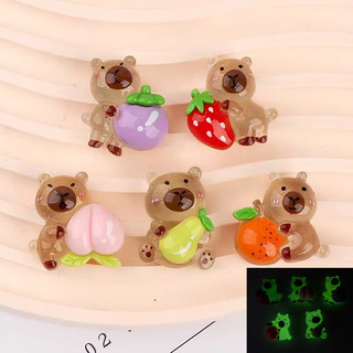 túi mù Capibala Trang trí cảnh búp bê Mini, Trang trí ô tô Phụ kiện cảnh quan vi mô Đồ chơi trang trí máy tính để bàn DIY