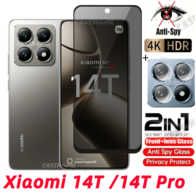 Xiaomi 14T 14TPro 2024 Kính cường lực riêng tư Chống gián điệp Full Cover Bảo vệ màn hình Chống Peek Phim riêng tư cho Xiaomi 14T 14 T T T14 14TPro Xiaomi14T Pro 4G 5G Phim bảo mật chống Peek