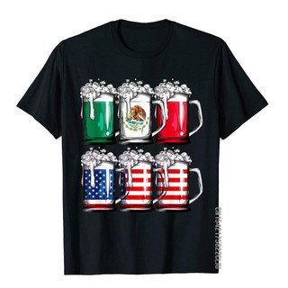 Bia Mexico Cờ Mỹ Áo Cinco De Mayo Nam Áo nam Nam Cổ Điển Chặt Áo & Tee Cotton Áo Trẻ Trung