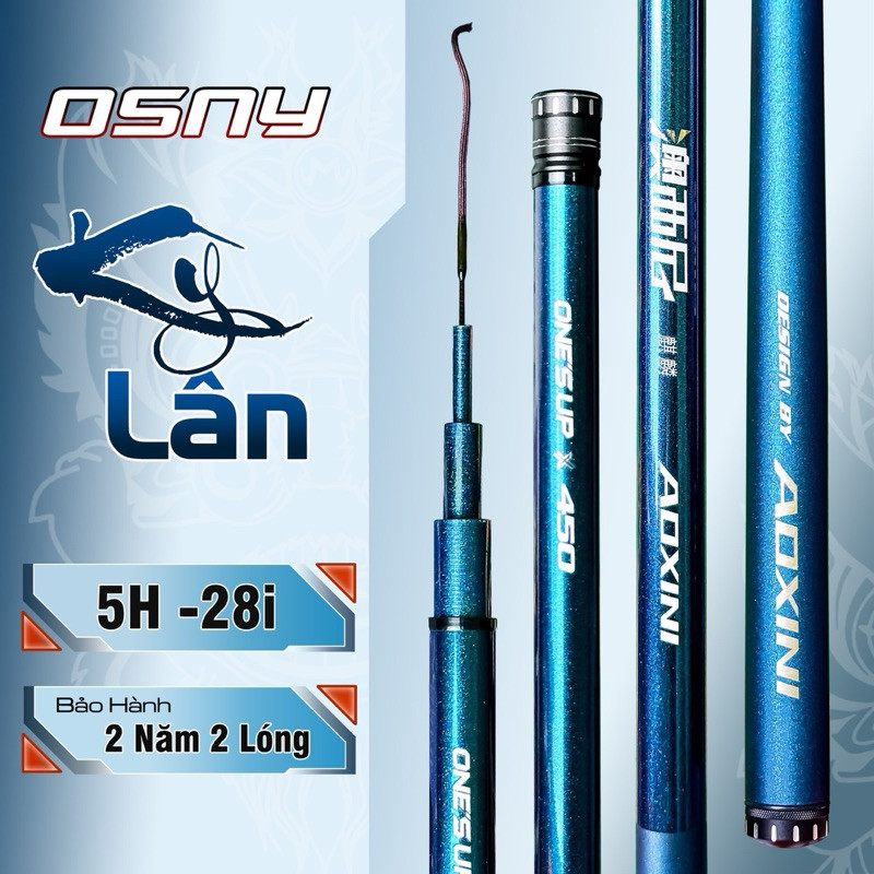Cần Câu Tay Osny Kỳ Lân 5H 28i- Cần Câu Đơn, Cần Câu Đài Đánh Tổng Hợp Cao Cấp, Bảo Hành Chính Hãng 