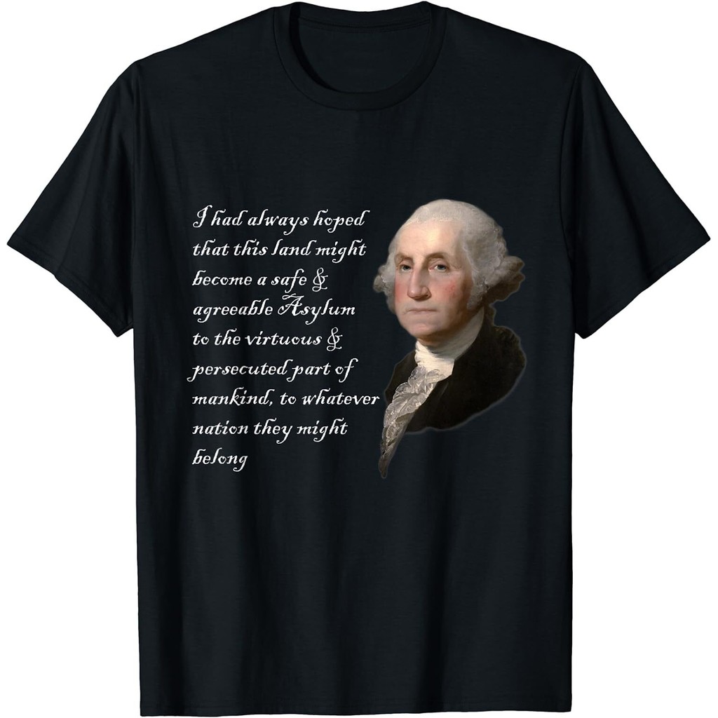Áo thun giới hạn mới của George Washington Trích dẫn an toàn và dễ chịu