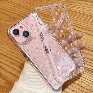 Ốp lưng sang trọng màu đen chống sốc Tương thích cho vỏ IPhone 11 16 15 14 Pro Max 13 12 XR XS X 8 7 Plus Vỏ bảo vệ hoa trong suốt mềm