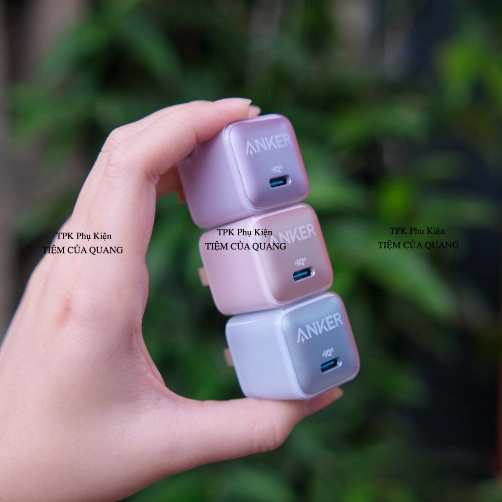 Củ/Cốc Anker PowerPort 511 Nano Pro 20w Hỗ trợ sạc nhanh cho IPhone IPad 16 Pro max - A2637 [BH 12T]