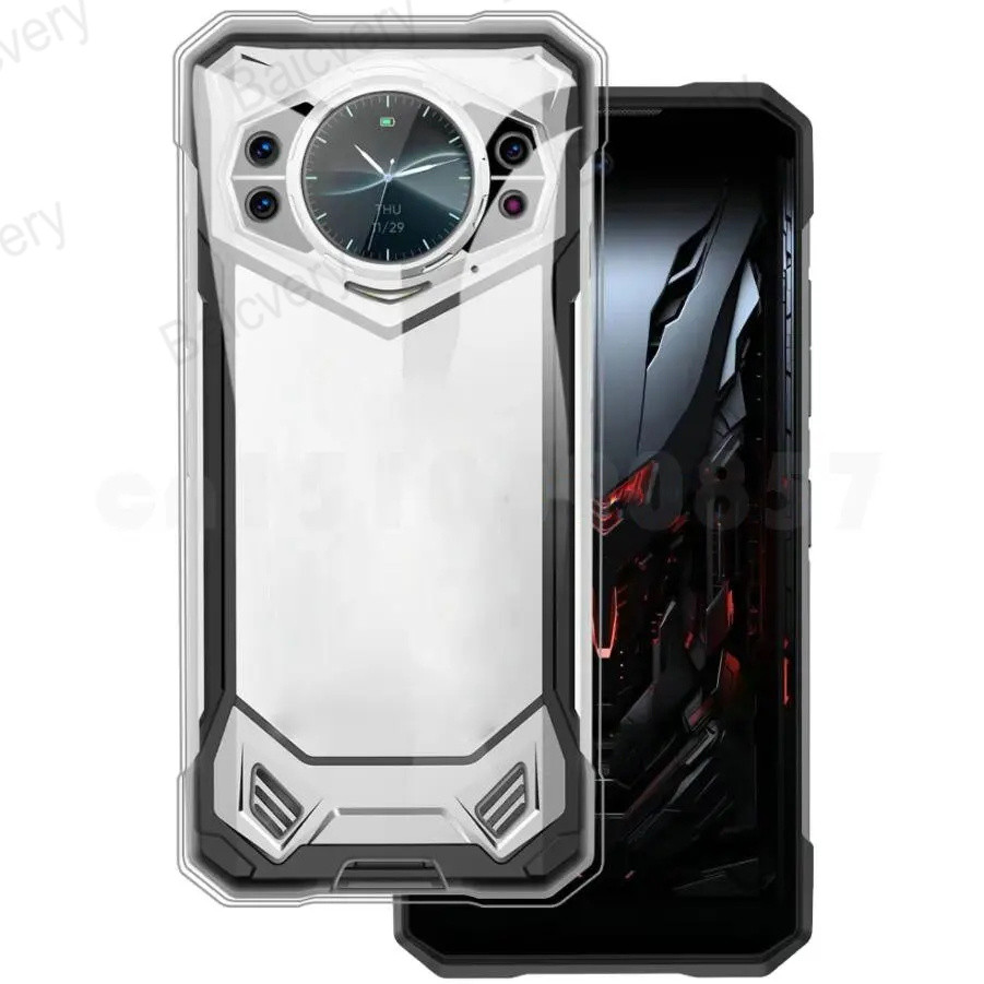 Vỏ Cho Doogee S200 Đen Trong Suốt Bảo Vệ Toàn Diện TPU Mềm Silicone Chống Sốc Ốp điện thoại