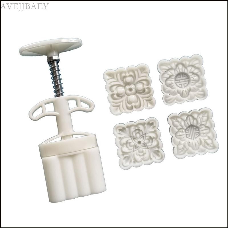 Avejjbaey Bánh Trung Thu Khuôn Bánh Cookie Tem Trung Quốc MidAutumn Máy Làm Bánh Trung Thu Để Làm Bá