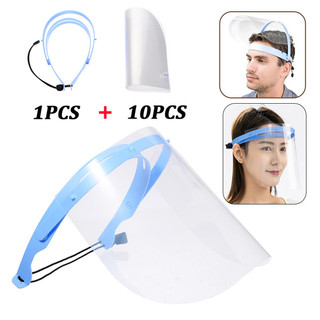 5 / 10 Cái Tấm chắn mặt bảo vệ nha khoa 10 / 5 Cái Tấm chắn mặt có thể tháo rời 1 kệ Mặt nạ thay thế chống bụi chống sương mù