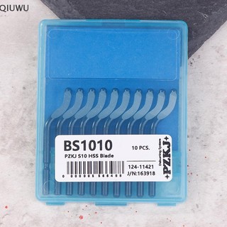 QIUWU 10 Chiếc Deburring Ống Đồng Cạnh Cắt Cắt Cắt Dao Cạo Lưỡi BS1010 Cắt Tỉa Cạp Dụng Cụ Deburring.