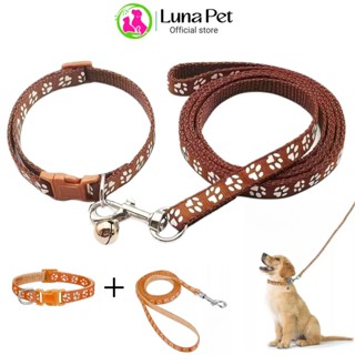  Dây dắt kèm vòng cổ cho thú cưng 1m2 Luna Pet DD04 
