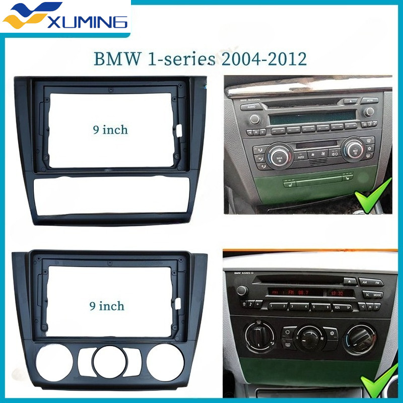 Xe Fascia Khung Adapter Canbus Hộp Giải Mã Cho Xe BMW 1 Series E81 E82 E87 E88 Android Radio Dash Bả