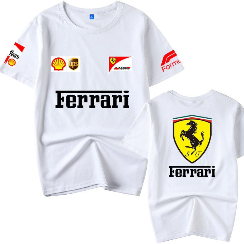 SF1000 Formula F - Bộ đồ đua nam 100% cotton cao cấp, dáng rộng cổ tròn tay ngắn