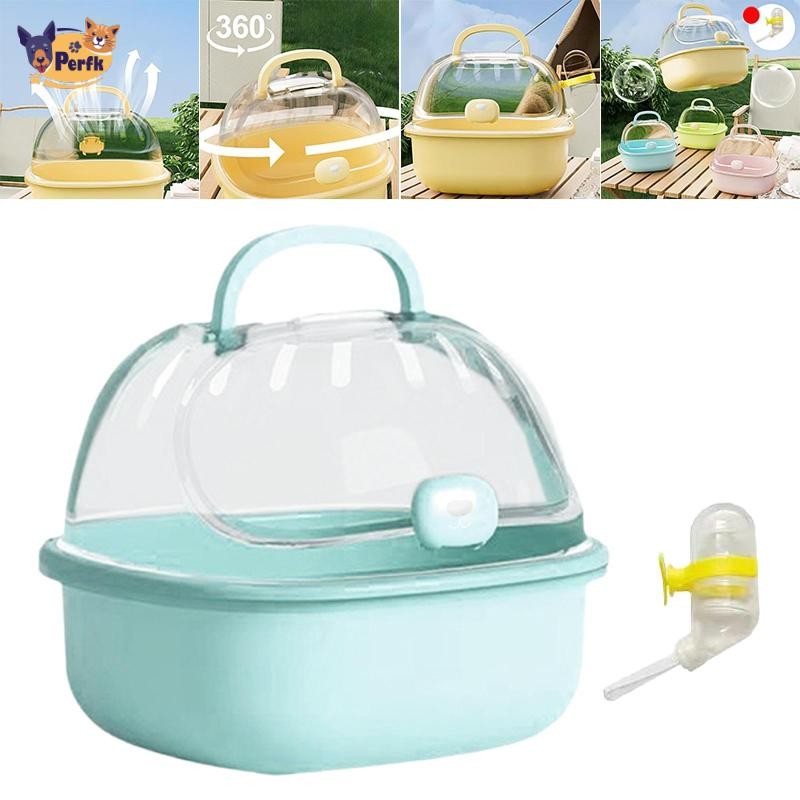 Perfk Hamster Du Lịch Lồng Hamster Phụ Kiện Thoáng Khí Ngoài Trời Tiện Lợi