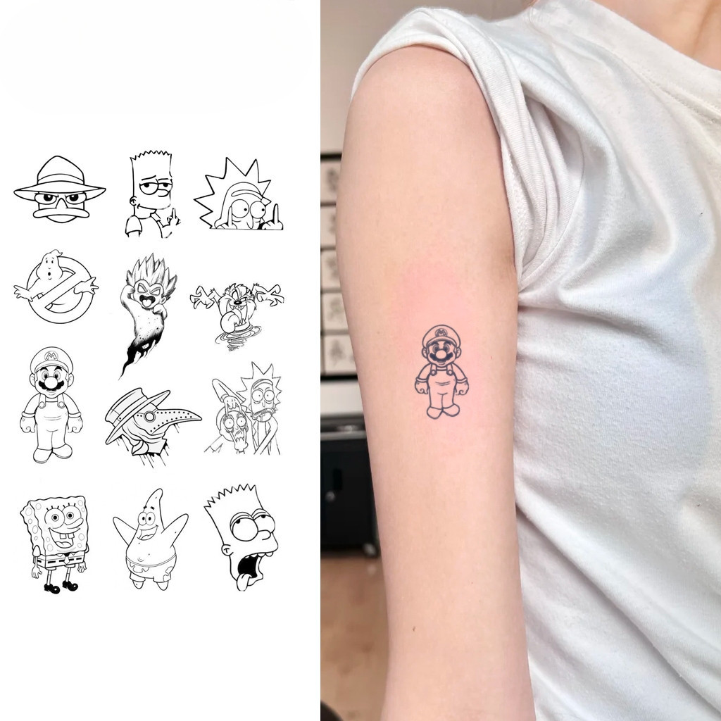 Hình xăm dán ma thuật tối giản, chống thấm nước, bền lâu như hình xăm thật - DNY-07