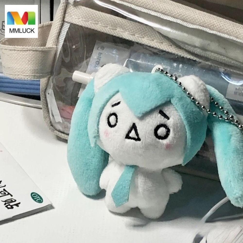 MMLUCK Bandai Hatsune Miku Doll, Lông Tơ Tuyết Miku Sang Trọng Móc Khóa, Kawaii Mềm Móc Khóa Hoạt Hì