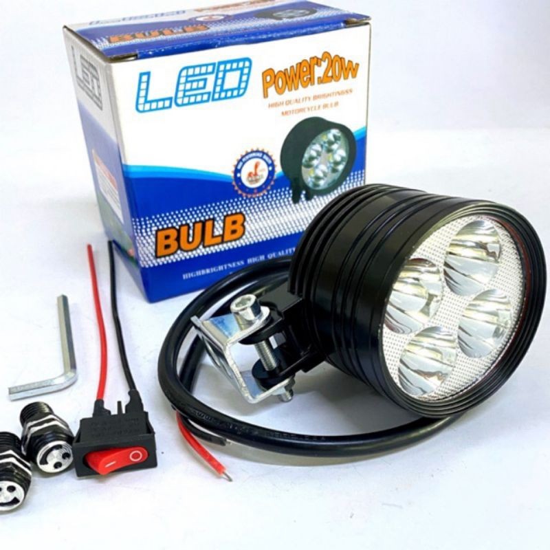 Trợ sáng L4 12 v lắp xe máy xe điện