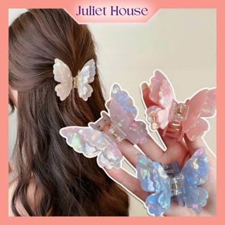  Kẹp Tóc Nhựa Vân Đá Xà Cừ Hình Cánh Bướm Ngọt Ngào Điệu Đà Tiểu Thư Cho Nữ BB1 JULIET HOUSE 