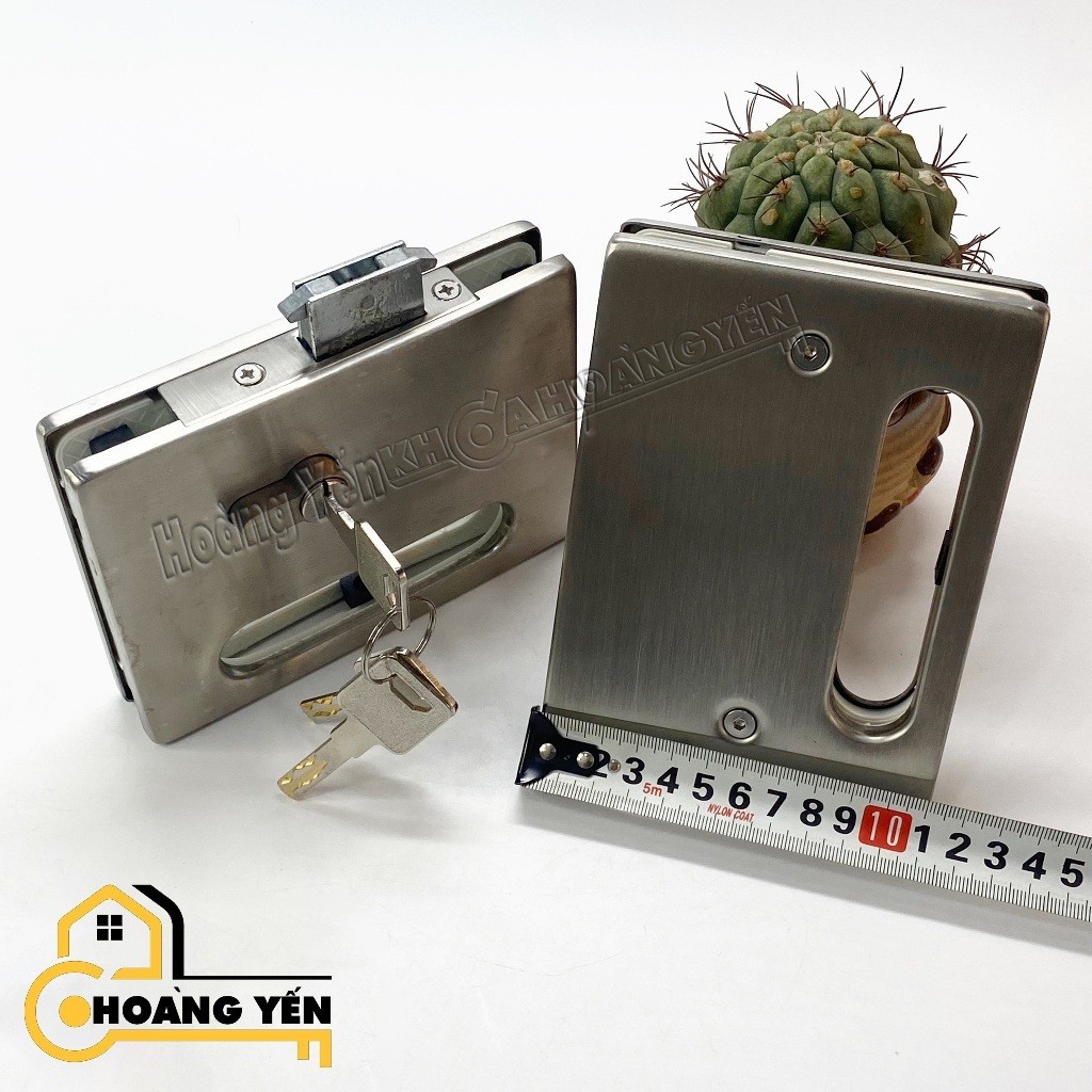 Khóa tay nắm âm cửa kính lùa 2 cánh, khóa móc cửa kính lùa Vuông Hammered/ Juyin Khóa cửa kính lùa