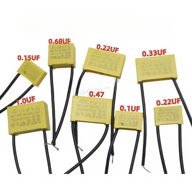 275VAC 275V 0.1 UF 0.15 uf 0.22 UF 0.33 UF 0.47 UF 0.68 UF 1UF Tụ điện an toàn