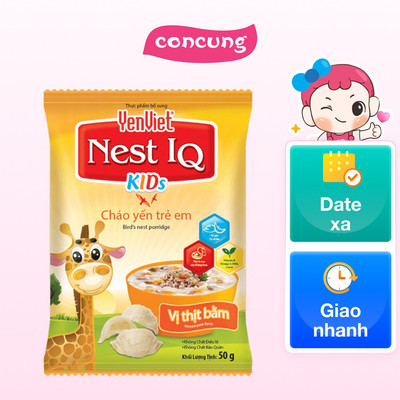 Cháo Yến Trẻ Em YenViet Nest IQ - Vị Thịt Bằm 50g