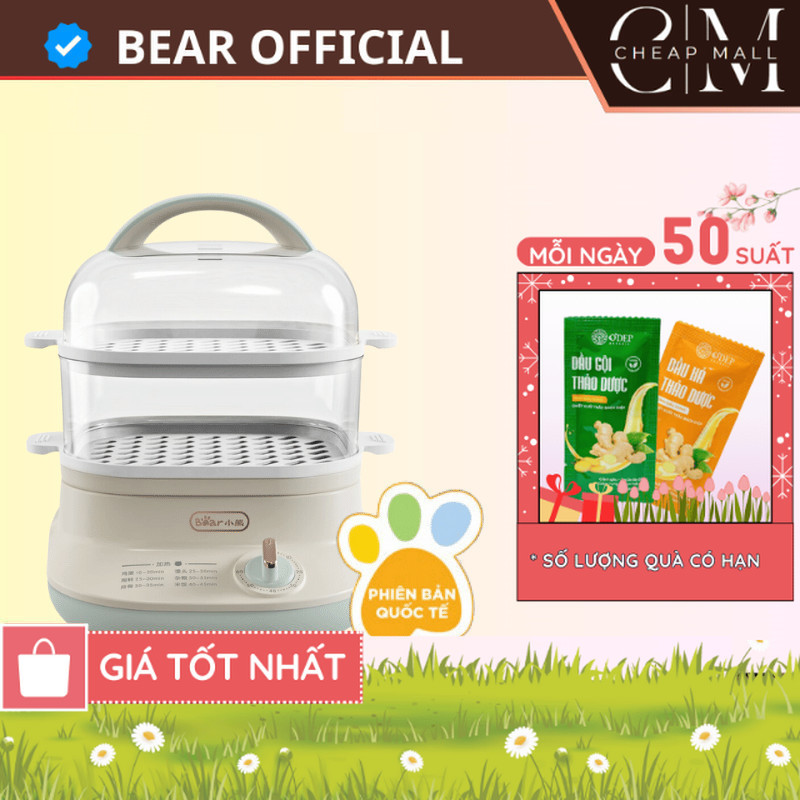 [Quốc Tế] Nồi hấp thức ăn đa năng Bear DZG-C60Q8 - Hàng Chính Hãng - BH 18 tháng - CHEAP CMO