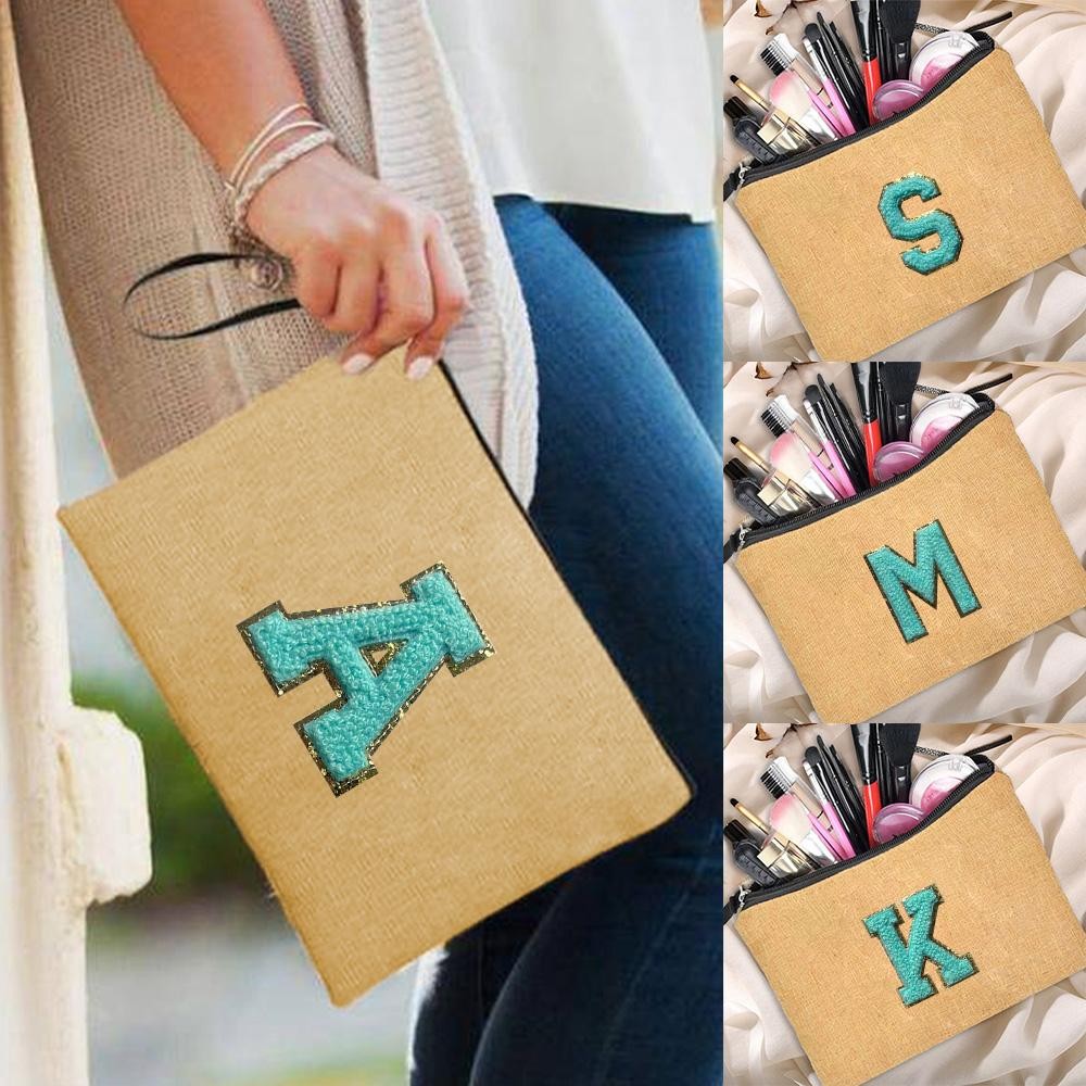 Makeup bag Imitation cotton embroidered cosmetic bag handheld vintage toiletry bag large capacity co