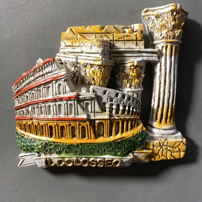 The Colosseum of Ancient Rome, Ý Tủ Lạnh Dán 3D Nhựa Handmade Tủ Lạnh Quà Lưu Niệm Sáng Tạo Trang Tr