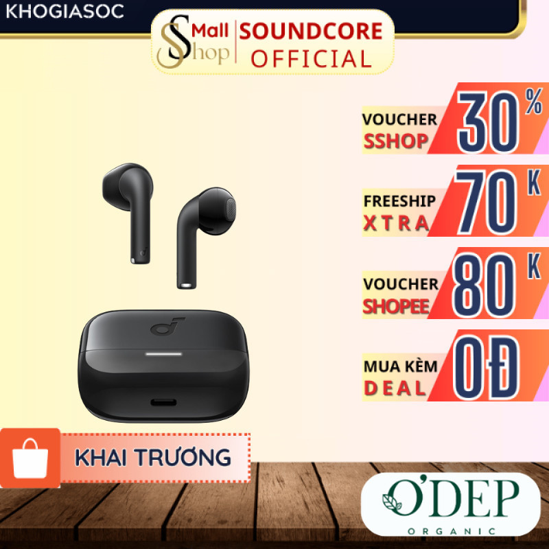Tai nghe nhét tai không dây Soundcore by Anker K20i, Bluetooth 5.3, 36h phát, Chống nước IPX5, A3994