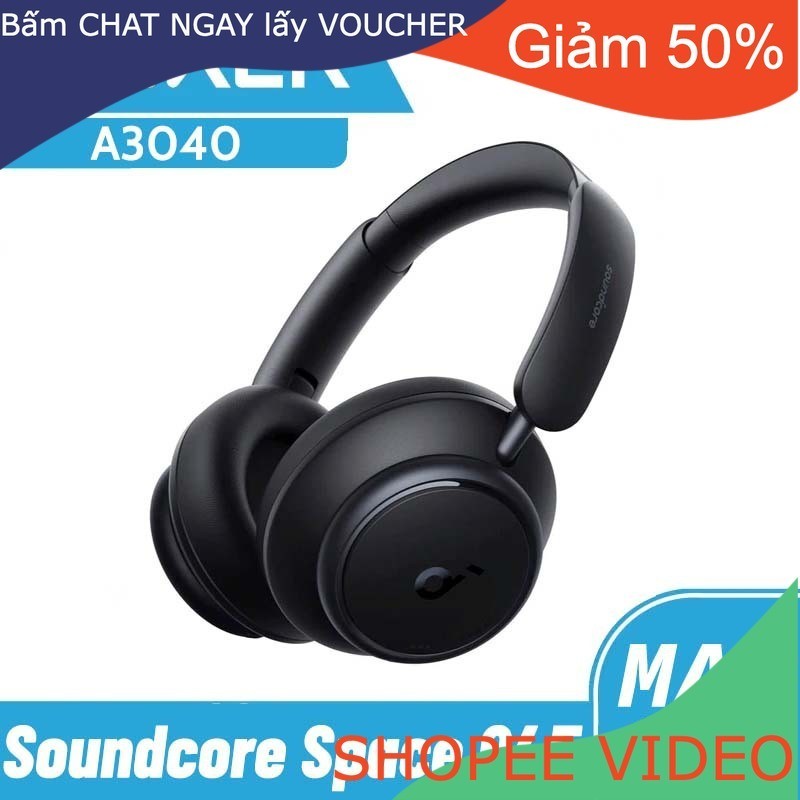 (Ship2tuan) Loa âm thanh Soundcore Space Q45 Bộ lọc tai nghe Bluetooth