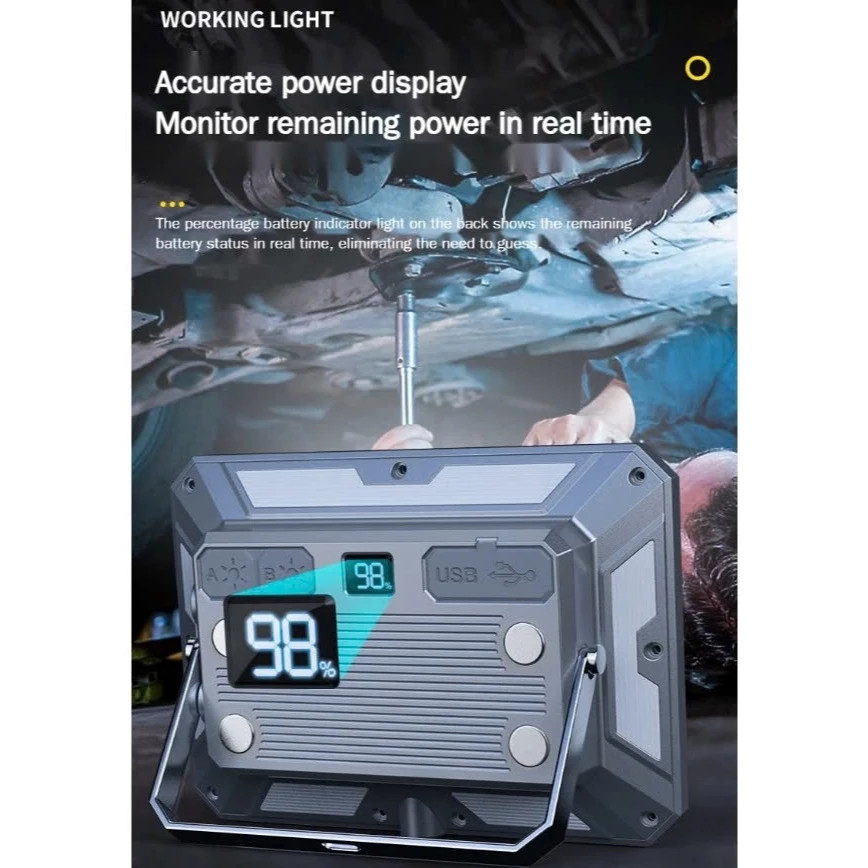 Đèn tích điện dự phòng KXK-686 đa chức năng siêu sáng 3 màu điều chỉnh độ sáng đèn led cắm trại khẩn