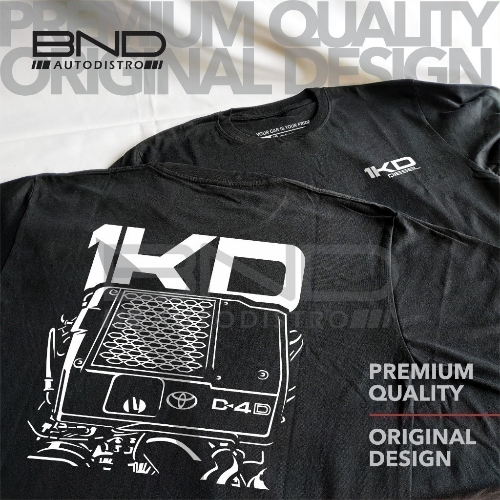 Áo thun động cơ Diesel MESIN Toyota Hilux 1KD 3.0 thời trang 2025 - Áo thun 1KD 1KD Toyota Hilux