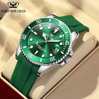 Thương hiệu Thụy Sĩ Nước Xanh Ma Lịch Chống Thấm Nước Dạ Quang Nam Tự Động Đồng Hồ Silicon Kinh Doanh Tik Tok Đồng Hồ Không Cơ Khí
