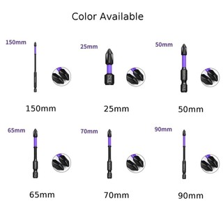 【LAGO】Impact Resistant Cross Screwdriver Bit Durable Magnetic PH2 Batch Head Design