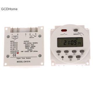 Gcdhome 1Pc 12V 24V 110V 220V CN101A Hẹn giờ LCD kỹ thuật số Thời gian lập trình Rơle CN101 Bộ nguồn Hẹn giờ hẹn giờ HOT