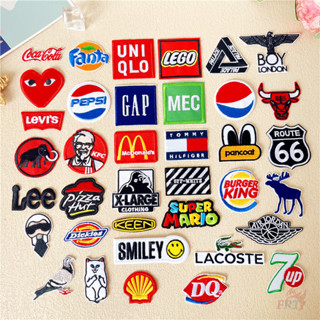 ♚ Thực phẩm & Ngoài trời - Logo thương hiệu thời trang mới Q-5 Miếng dán sắt ♚ 1 Miếng Dán Huy Hiệu DIY May Trên Sắt (40 Kiểu)