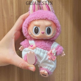 Phụ kiện búp bê GREATESKSS, Quần áo búp bê Labupu thủ công nhiều màu, Quần áo búp bê thủ công Kawaii bền bỉ cho búp bê Labubububu 17cm