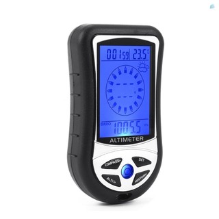 Máy đo độ cao điện tử đa chức năng 8 trong 1 Máy đo độ cao LCD Máy đo la bàn kỹ thuật số Máy đo độ cao cầm tay Máy đo thời tiết Máy đo áp suất khí quyển Máy đo không khí 