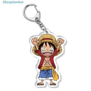 Móc khóa nhựa acrylic hai mặt hình nhân vật Luffy Sanji trong phim hoạt hình One piece