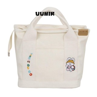 UUMIR Túi Tote Vải Canvas Cỡ Lớn Thêu Họa Tiết Hoạt Hình Nhiều Màu Xinh Xắn Cho Nữ