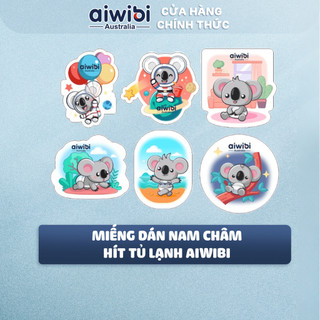 3 miếng dán nam châm trang trí tủ lạnh aiwibi