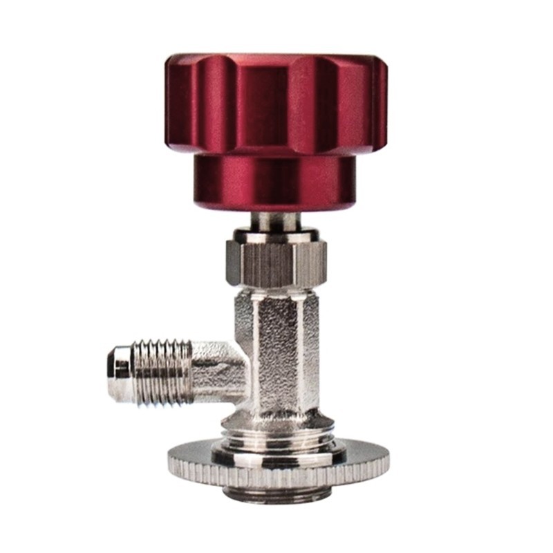 R * Puncture Can Tap Auto Self Sealing Can Tap cho R134A 1 4 SAE Adapter Pha Chế Tap