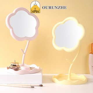 Ourunzhe Gương trang điểm Trang sức Gương làm đẹp Phòng ngủ Ký túc xá Máy tính để bàn Gương trang điểm