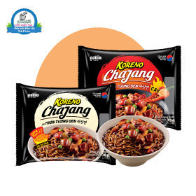  1 Thùng mì trộn Tương đen Paldo Koreno Vị Cay Và Không Cay  78gr x 20 gói  