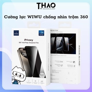 Kính cường lực chống nhìn trộm 360 độ WIWU cho iPhone - Bảo vệ điện thoại khỏi va đập và trầy xước - Phụ kiện