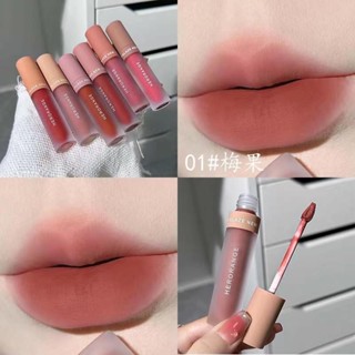 Herorange Velvet Lip Glaze Matte Matte Làm Trắng Son Môi Bùn Chống Thấm Nước Lâu Dài Chống Dính Cốc Giá Rẻ Son Bóng