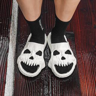 Cặp Đôi Phong Cách Đầu Lâu Flip-Flops EVA Đế Dày Shit Sandal Nam Nữ Mùa Hè Ngoài Trời Giải Trí Hợp Thời Trang Giày Mới