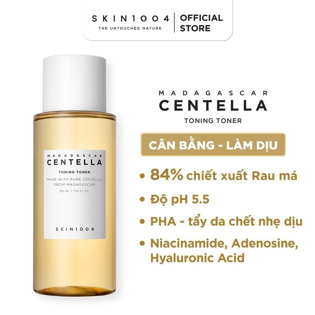 Nước Hoa Hồng Giúp Cân Bằng, Dưỡng Trắng Da Chiết Xuất Rau Má Skin1004 Madagascar Centella Toning To